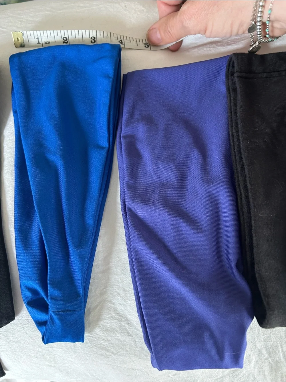 SEVEN Athletic Headbands: 1- Brand New, 2 Junk Brand, 2 -Blk Stretch, 2- 4” Wide